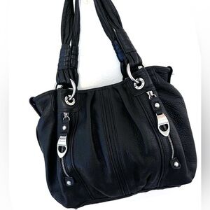 b. makowsky Black Pebble Leather Purse
Satchel Shoulder Bag
Like New